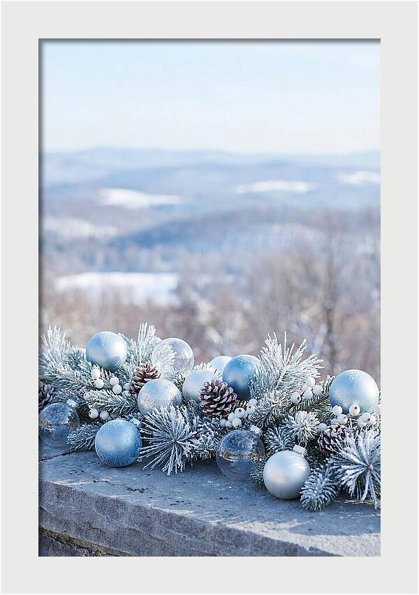 Christmas Still Life With Ornaments