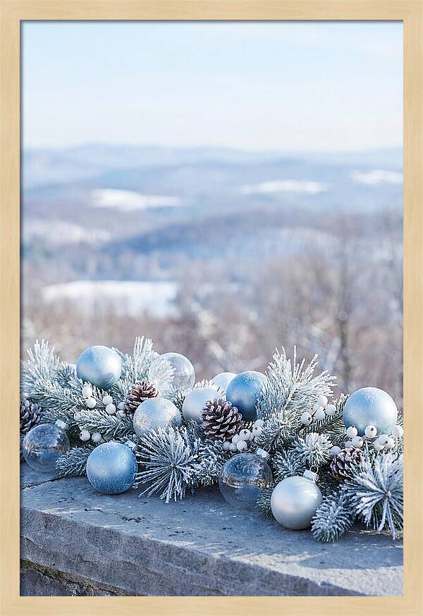 Christmas Still Life With Ornaments