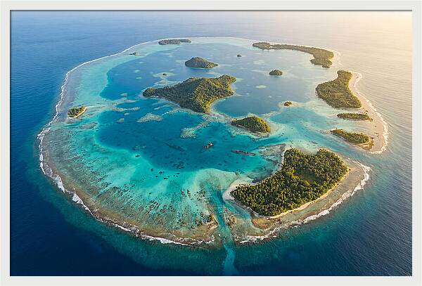Chuuk Lagoon From Above