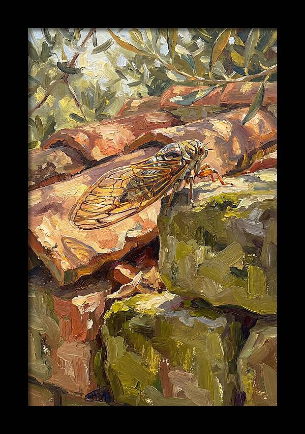Cicada Among Mediterranean Stones