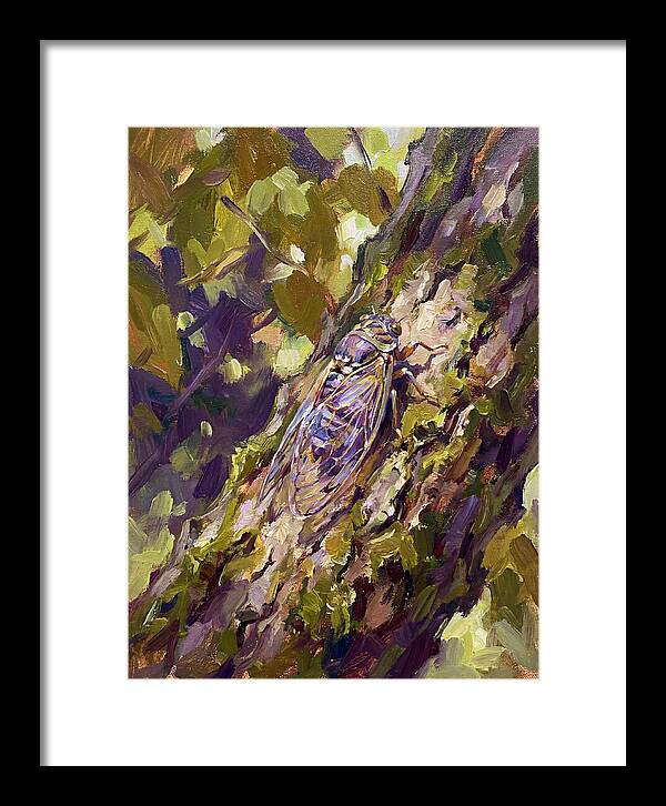 Cicada Among The Leaves