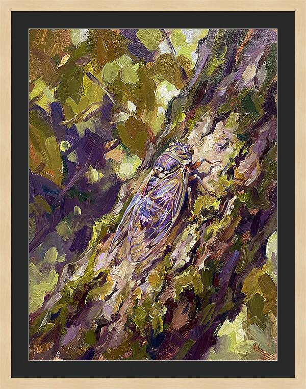 Cicada Among The Leaves