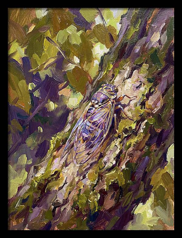 Cicada Among The Leaves
