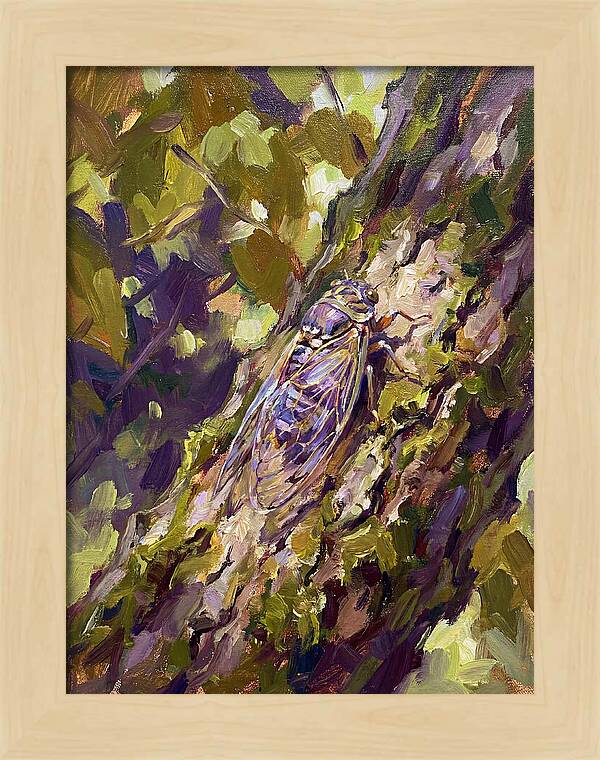 Cicada Among The Leaves