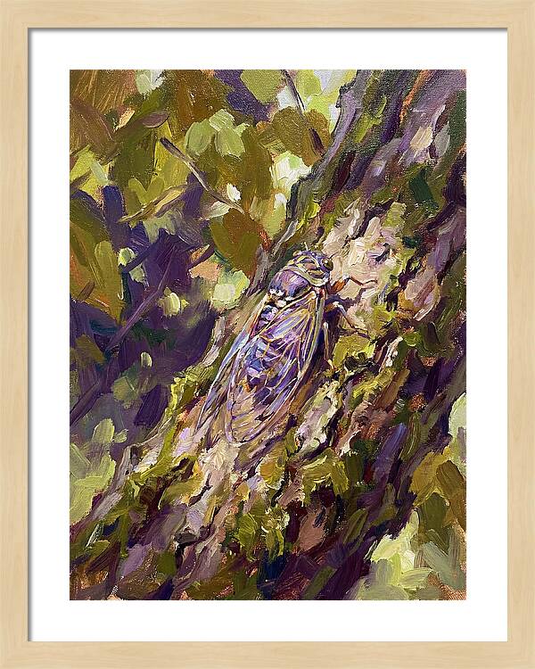 Cicada Among The Leaves