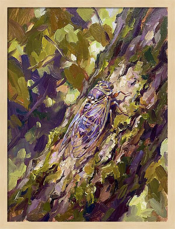 Cicada Among The Leaves