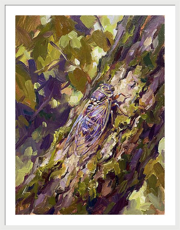 Cicada Among The Leaves