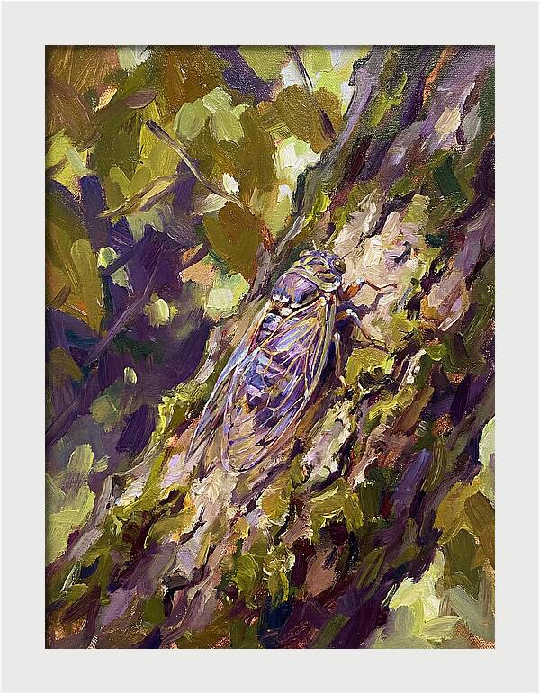 Cicada Among The Leaves
