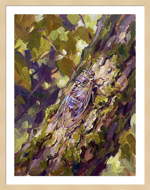 Cicada Among The Leaves