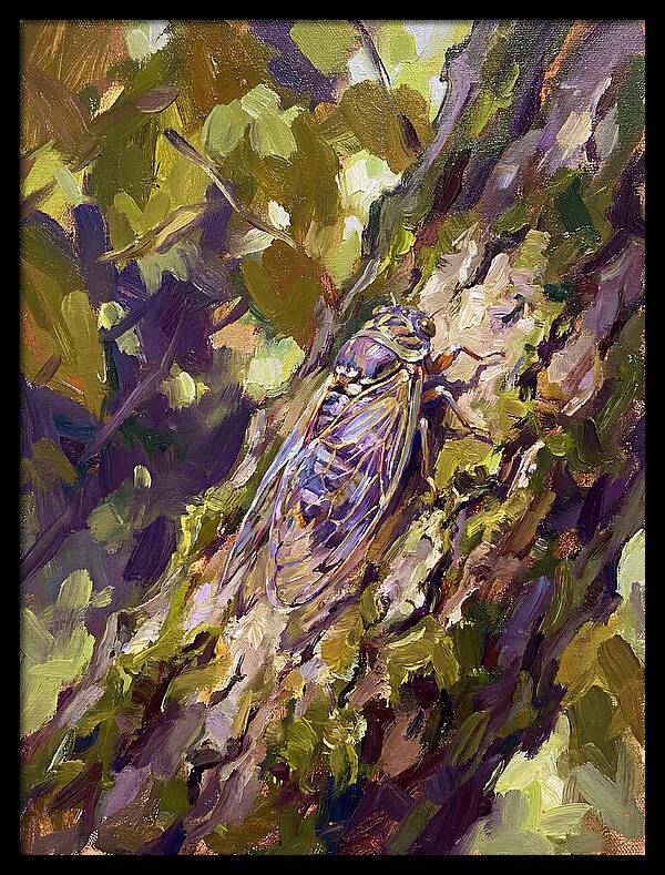 Cicada Among The Leaves