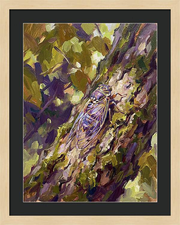 Cicada Among The Leaves