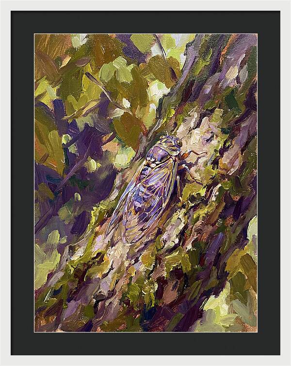 Cicada Among The Leaves