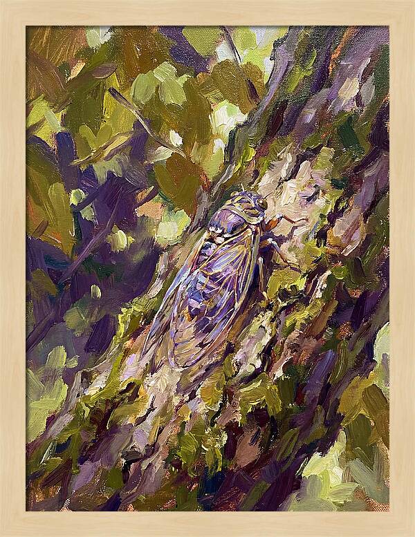 Cicada Among The Leaves