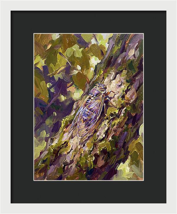 Cicada Among The Leaves