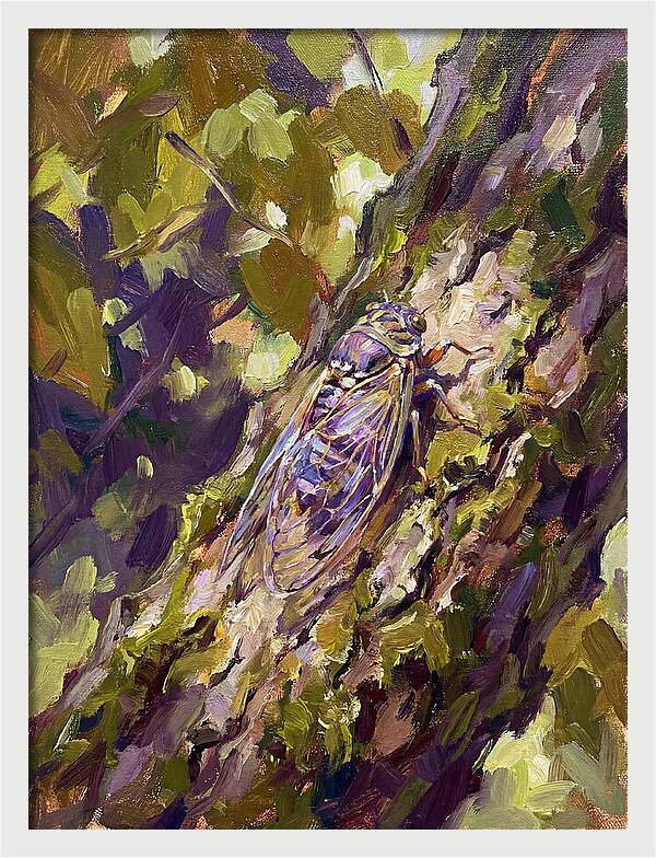 Cicada Among The Leaves
