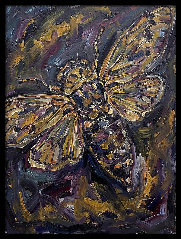Cicada In Expressionist Style