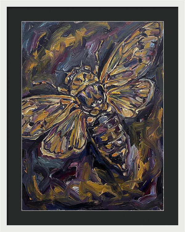 Cicada In Expressionist Style