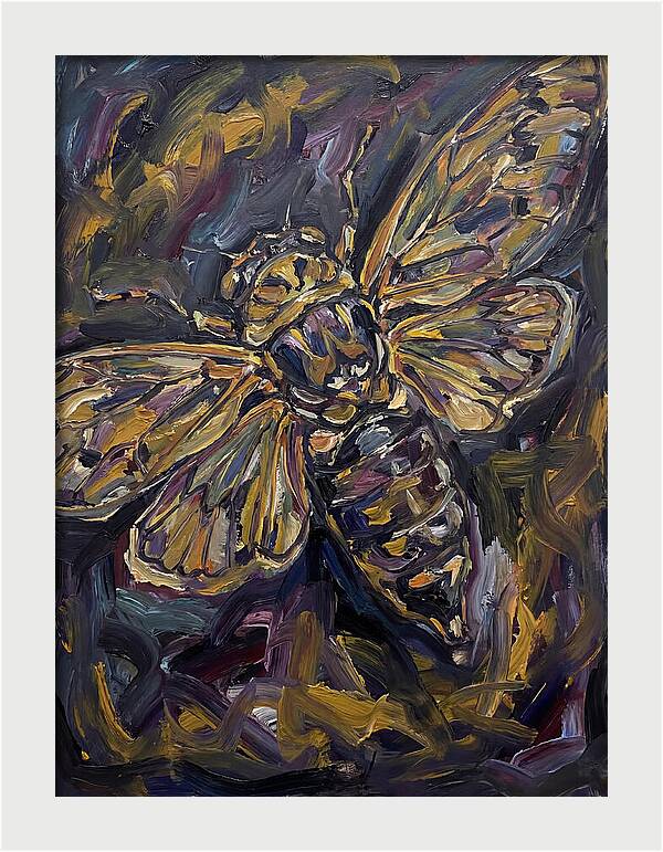 Cicada In Expressionist Style
