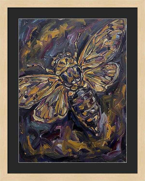 Cicada In Expressionist Style