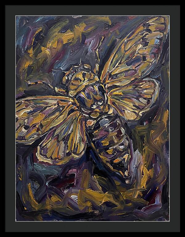 Cicada In Expressionist Style