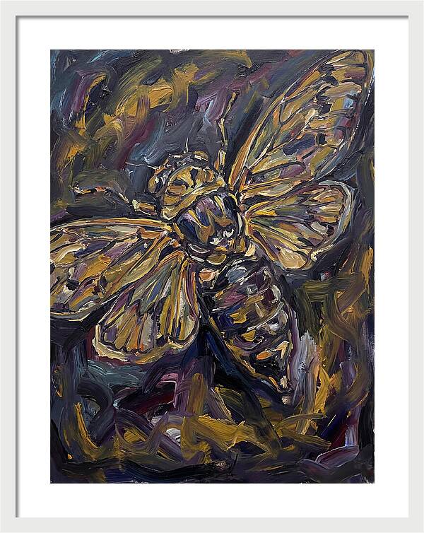 Cicada In Expressionist Style