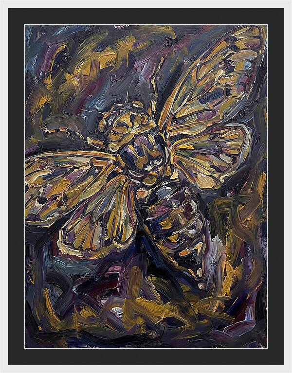 Cicada In Expressionist Style