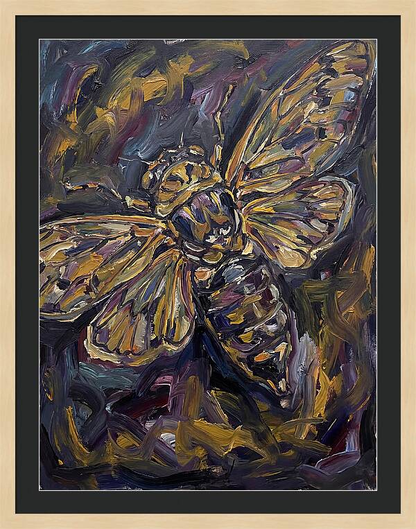 Cicada In Expressionist Style