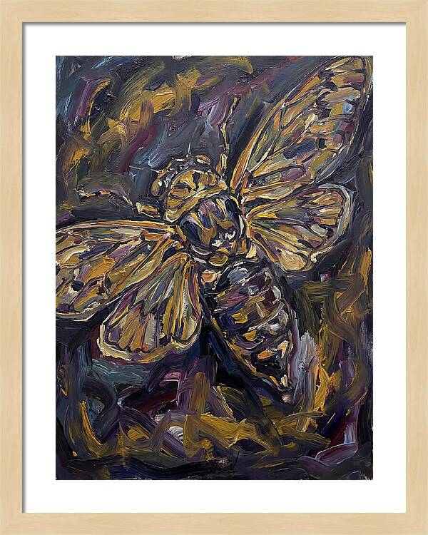 Cicada In Expressionist Style