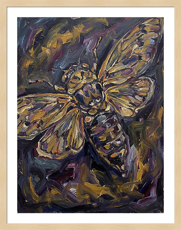 Cicada In Expressionist Style