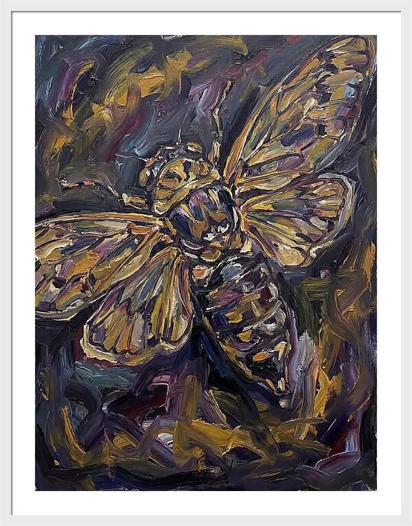 Cicada In Expressionist Style