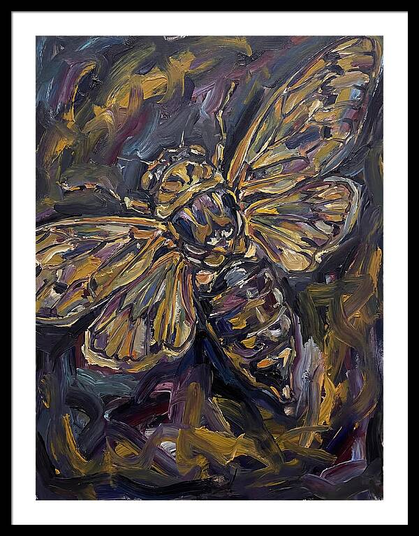Cicada In Expressionist Style