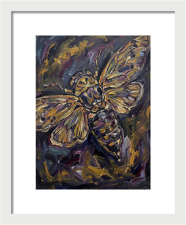 Cicada In Expressionist Style