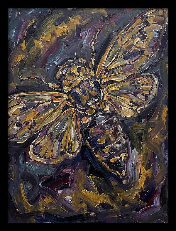 Cicada In Expressionist Style