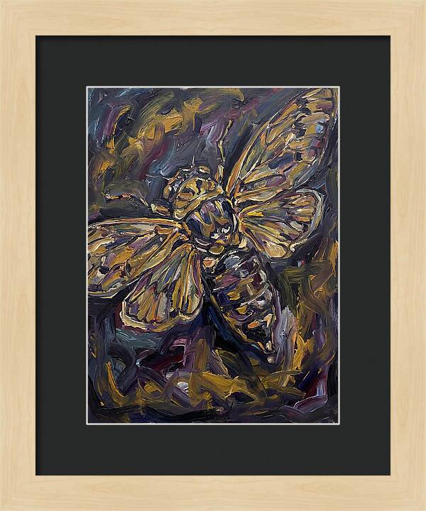 Cicada In Expressionist Style