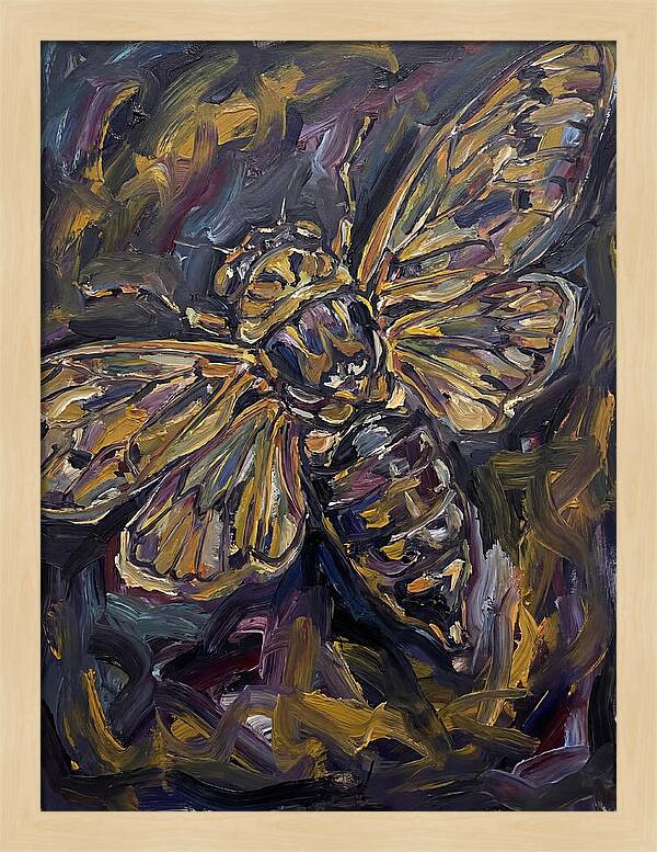Cicada In Expressionist Style