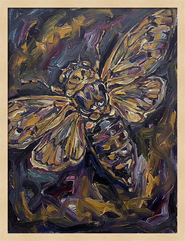 Cicada In Expressionist Style