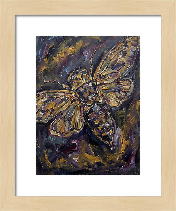 Cicada In Expressionist Style
