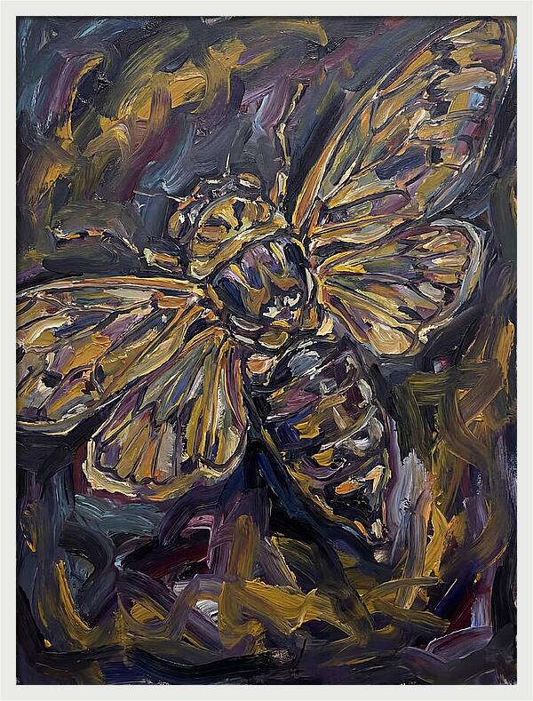 Cicada In Expressionist Style