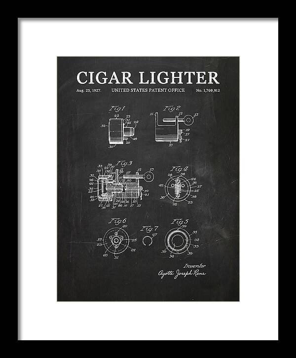Cigar Lighter Chalkboard Patent Us1769912a