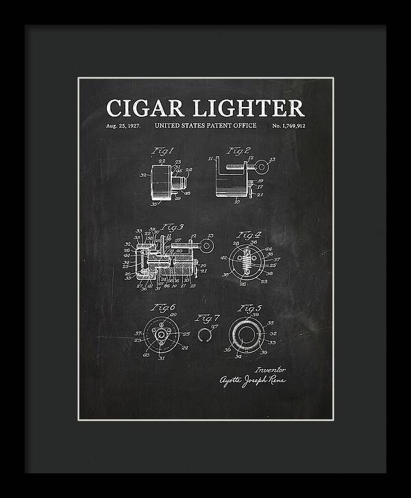Cigar Lighter Chalkboard Patent Us1769912a