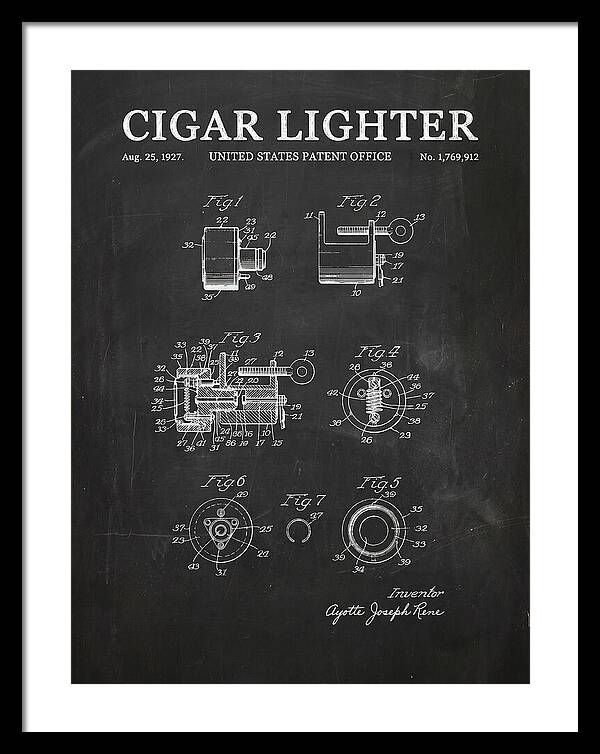 Cigar Lighter Chalkboard Patent Us1769912a