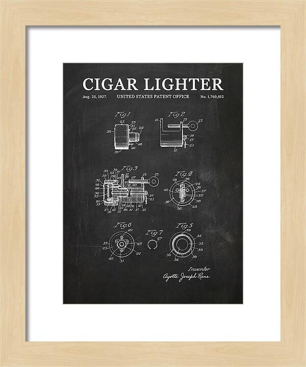 Cigar Lighter Chalkboard Patent Us1769912a