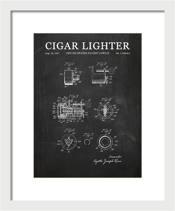 Cigar Lighter Chalkboard Patent Us1769912a