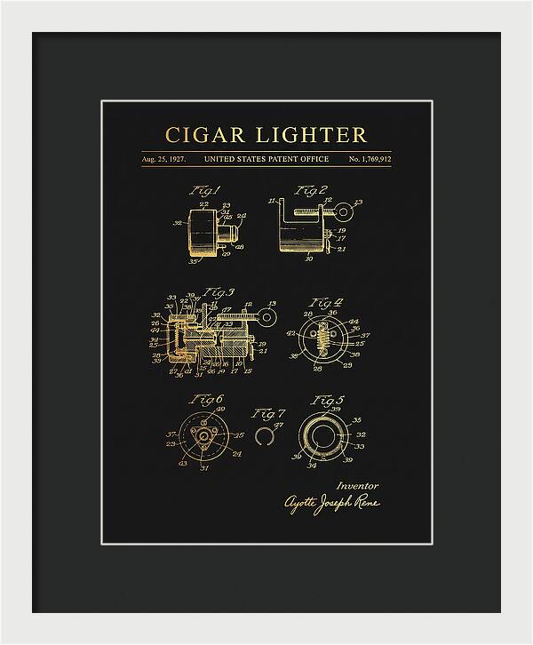 Cigar Lighter Gold Patent Us1769912a