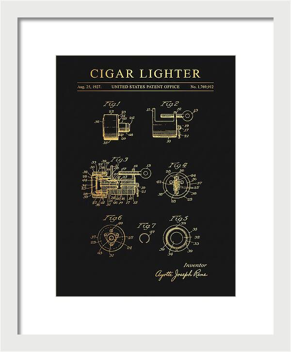 Cigar Lighter Gold Patent Us1769912a