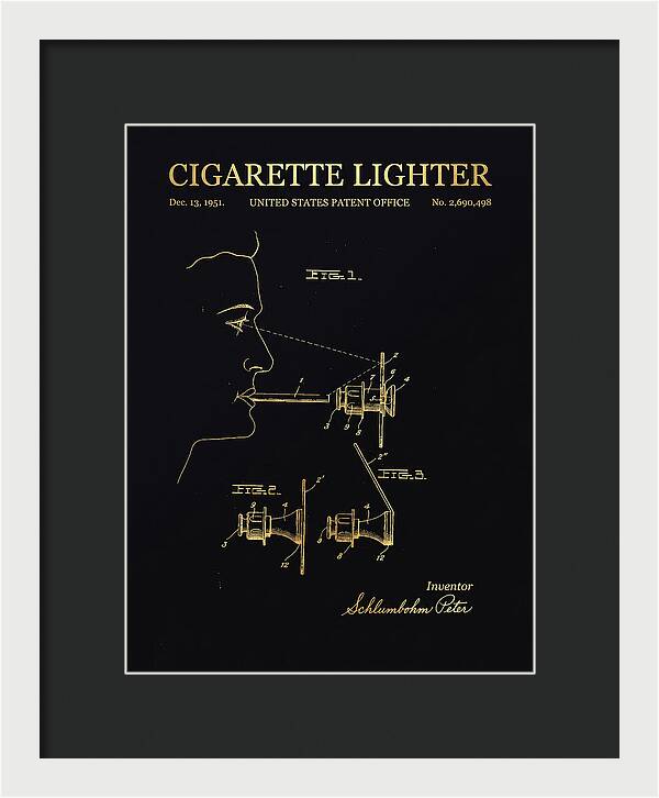 Cigarette Lighter Gold Patent Us2690498a