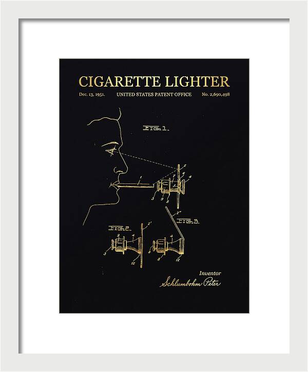 Cigarette Lighter Gold Patent Us2690498a