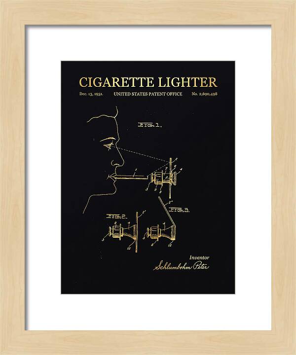 Cigarette Lighter Gold Patent Us2690498a