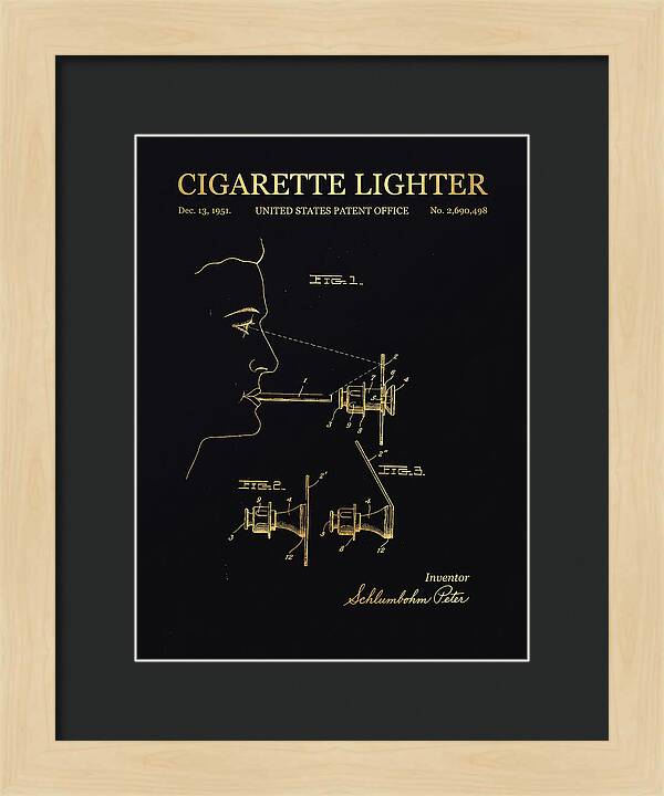 Cigarette Lighter Gold Patent Us2690498a