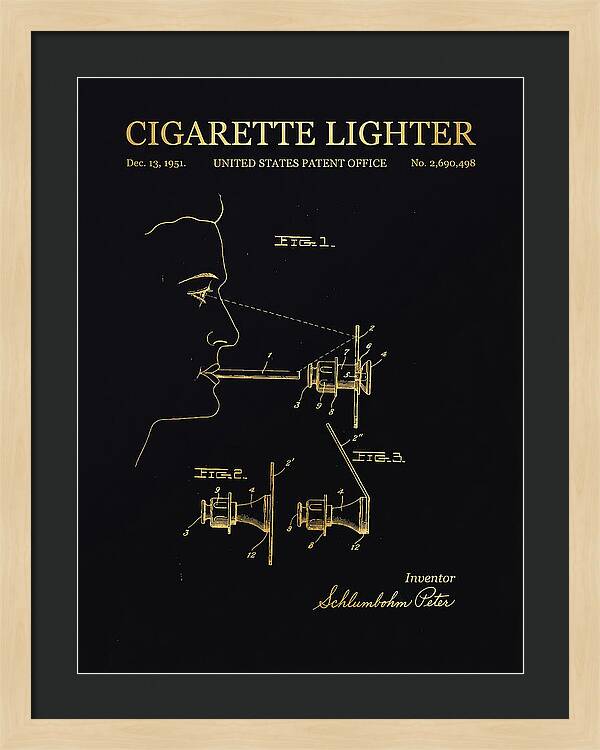 Cigarette Lighter Gold Patent Us2690498a